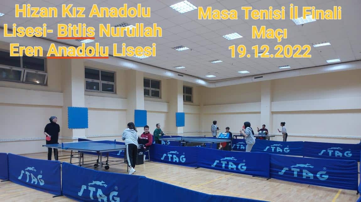 Okulumuz Bitlis Masa Tenisi Turnuvasında İl 2.si Oldu.